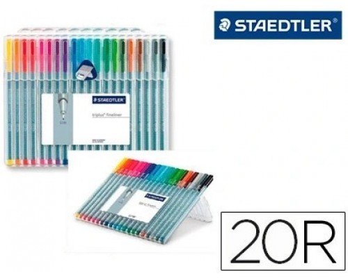 ESTUCHE 20 PIEZAS TRIPLUS FINELINER 334 (14+6 DE REGALO) SURTIDAS STAEDTLER 334 SB20P3 (Espera 4 dias)-SX6 ESTUCHE 20 PIEZAS TRIPLUS FINELINER 334 (14+6 DE REGALO) SURTIDAS STAEDTLER 334 SB20P3 (Espera 4 dias)
